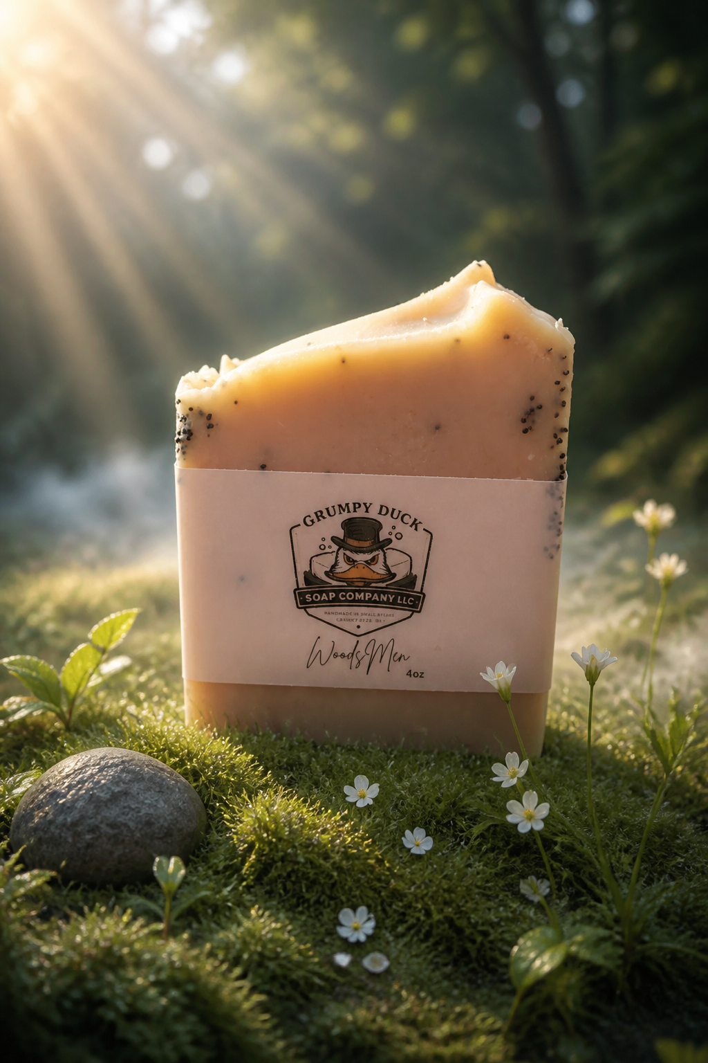 ***WoodsMen Tallow Goats Milk Bar Soap