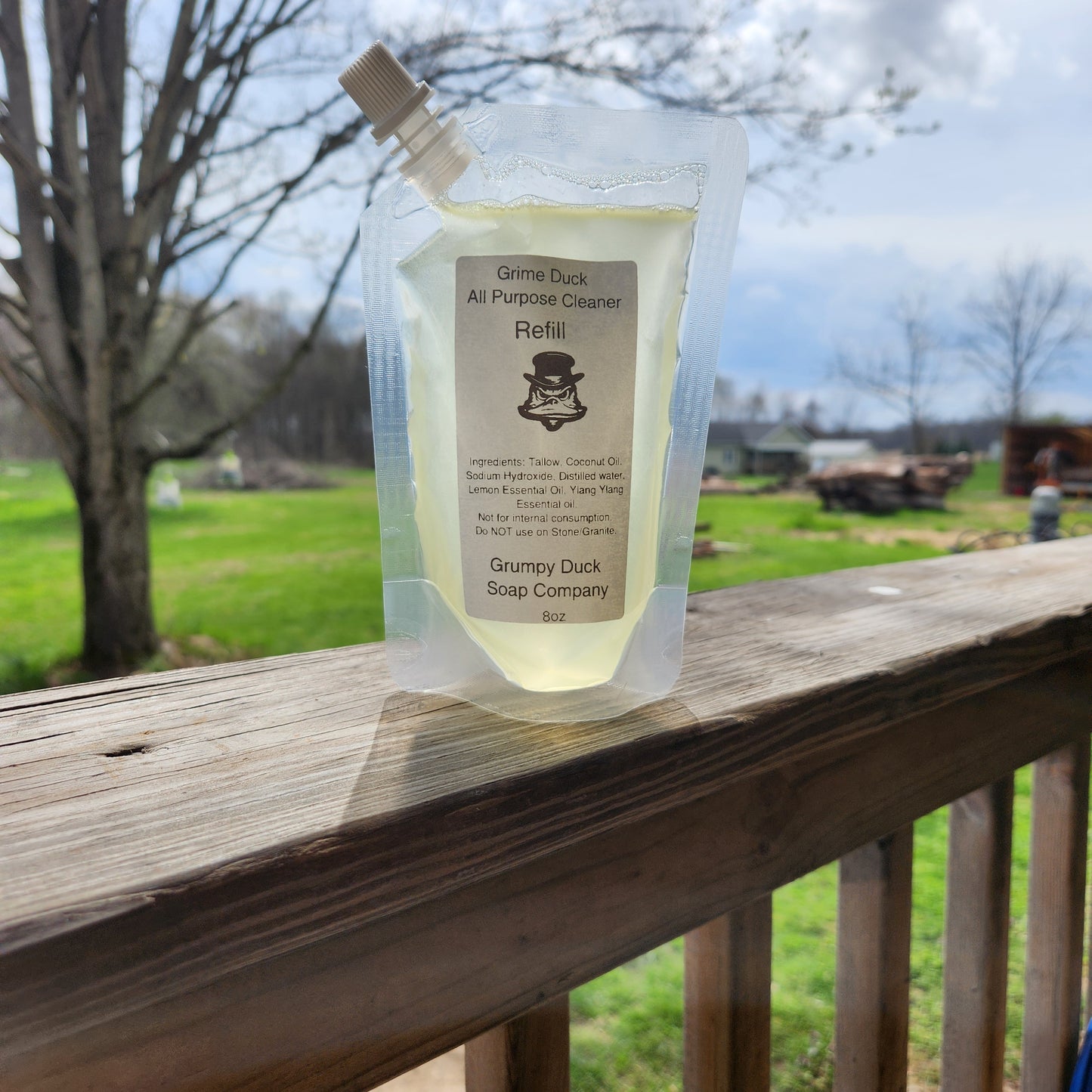 Grime Duck All Purpose Cleaner Refill 8oz-Lemon Drop