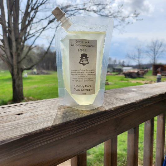 Grime Duck All Purpose Cleaner Refill 8oz-Lemon Drop